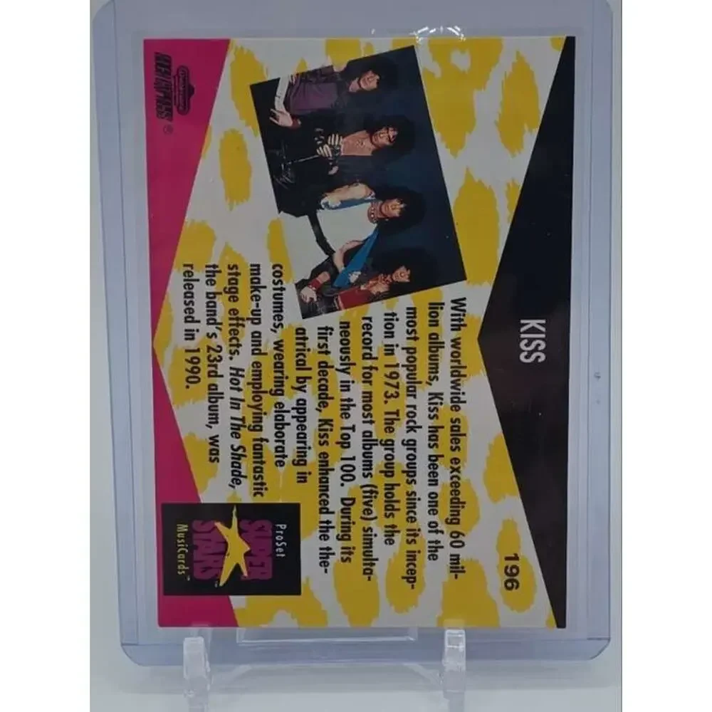 1991 Pro Set SuperStars MusiCards #196b Kiss Card